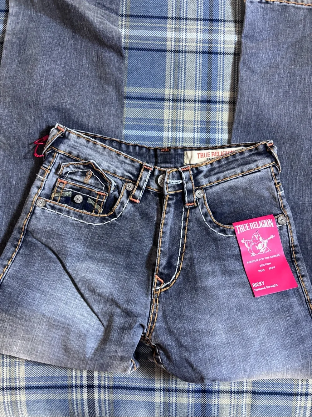 NWT True Religion Ricky Relaxed Straight Jeans